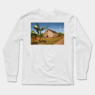 Tobacco house near Vinales in Cuba Long Sleeve T-Shirt